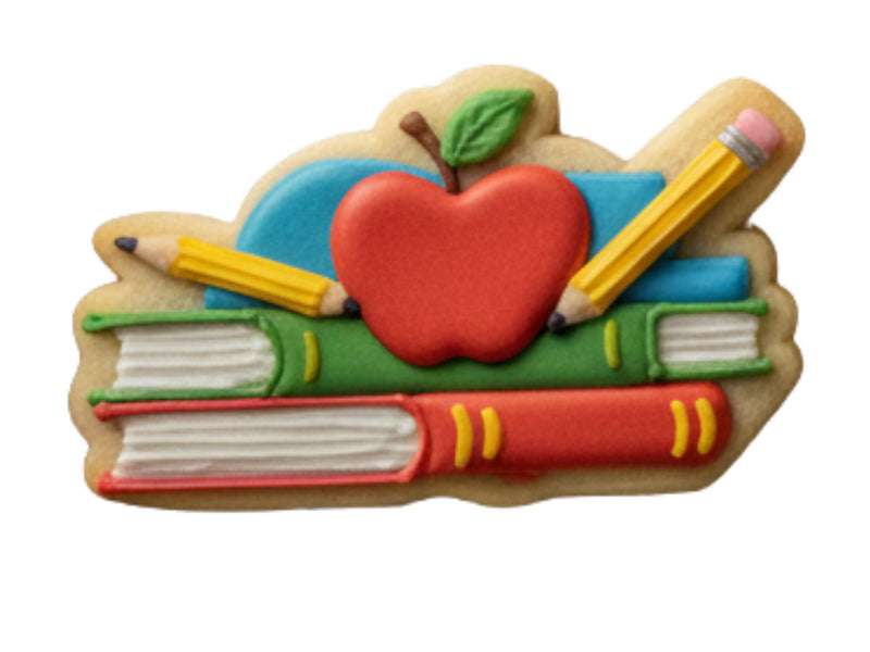 Teacher Appreciation Cookie Cutters – Books, Bear, Apple, Latte Shapes (PLA)