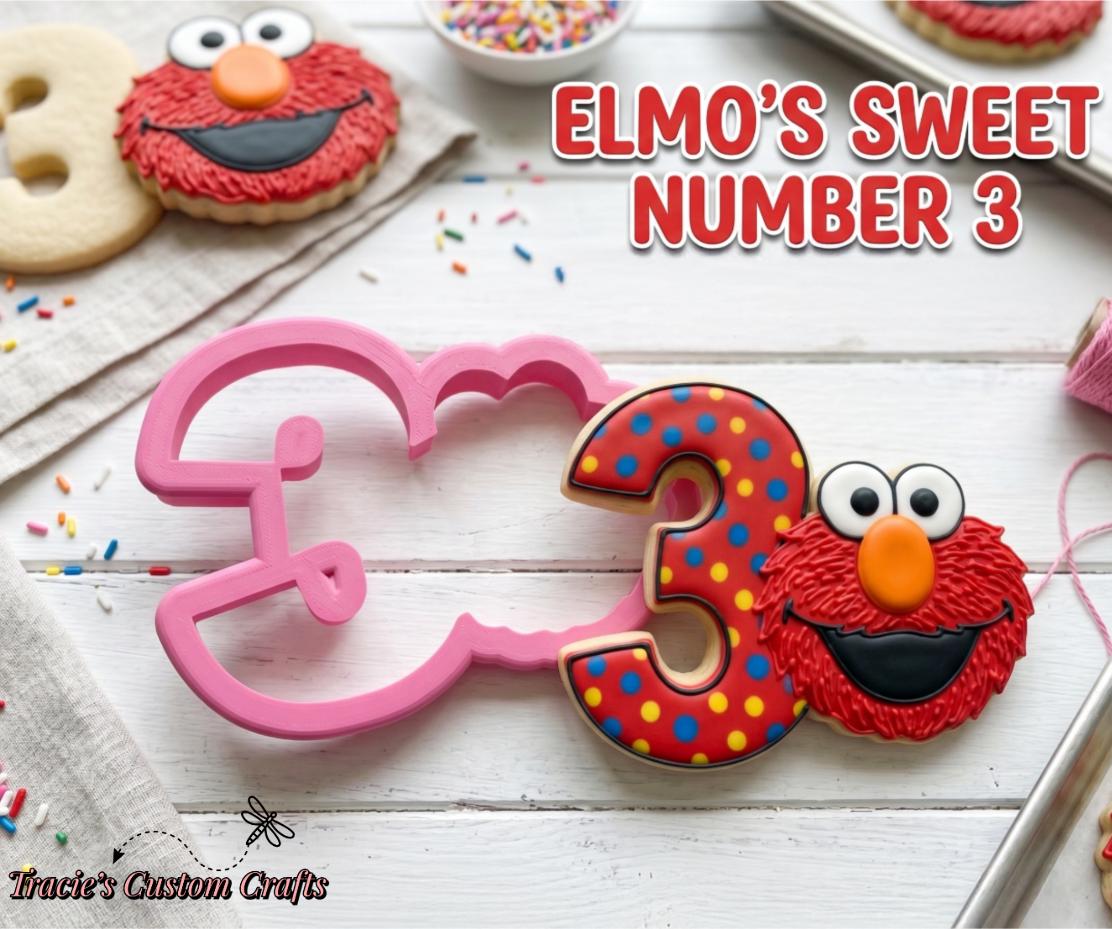⭐ Sesame Street Cookie Cutters & Stamps – Classic Character Birthday Collection