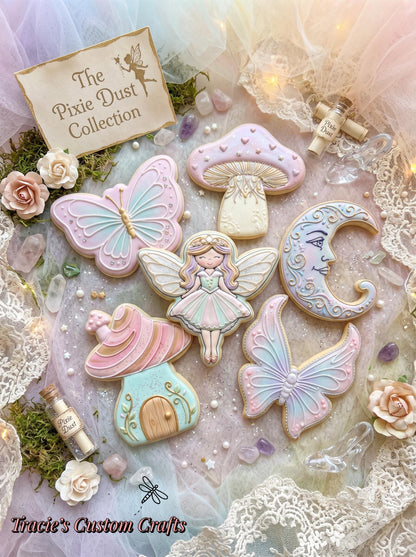 ⭐ Pixie Dust Princess Cookie Cutters & Stamps – Enchanted Fairy Magic Collection