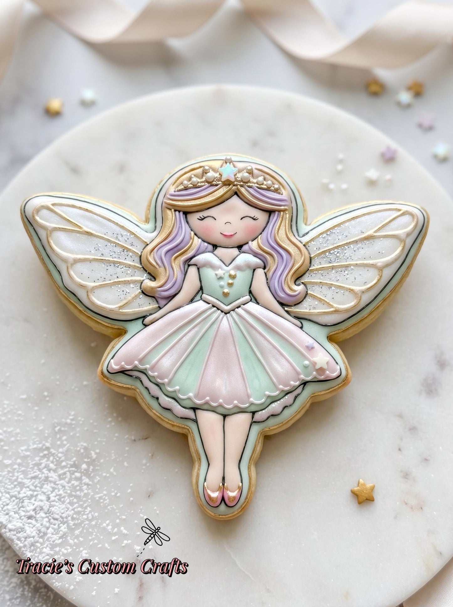 ⭐ Pixie Dust Princess Cookie Cutters & Stamps – Enchanted Fairy Magic Collection