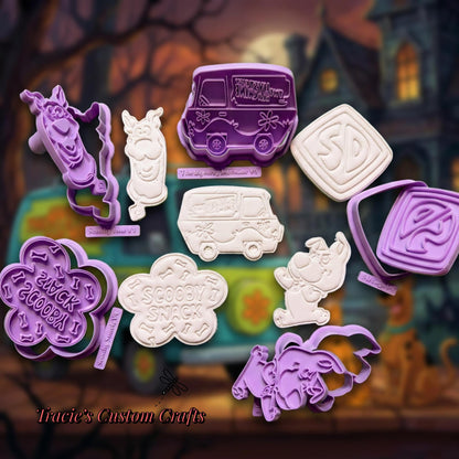 ⭐ Scooby Doo Cookie Cutters & Stamps – Retro Mystery Adventure Collection