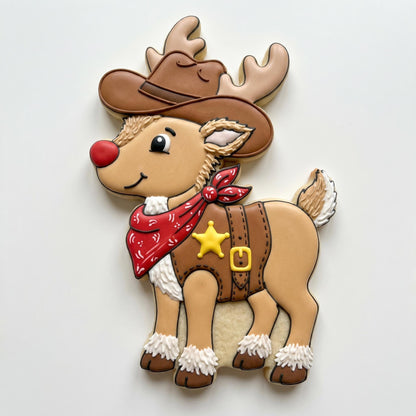 ⭐ Cowboy Christmas Cookie Cutters & Stamps – Western Holiday Collection