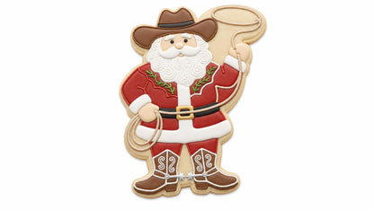 ⭐ Cowboy Christmas Cookie Cutters & Stamps – Western Holiday Collection