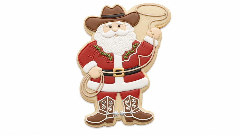 ⭐ Cowboy Christmas Cookie Cutters & Stamps – Western Holiday Collection