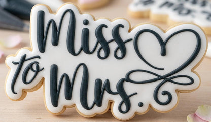 ⭐ Petals & Promises Cookie Cutters & Stamps – Modern Bridal Collection