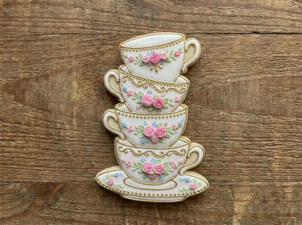 ⭐ Sweet Tea Time Cookie Cutters & Stamps – Charming Tea Party Collection