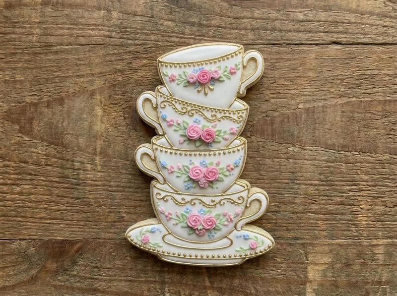 ⭐ Sweet Tea Time Cookie Cutters & Stamps – Charming Tea Party Collection