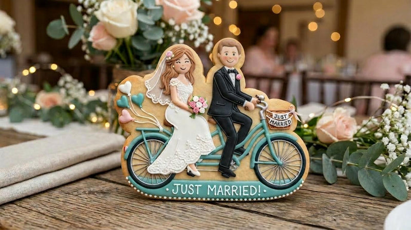 ⭐ Whispers of I Do Cookie Cutters & Stamps – Modern Luxe Bridal Collection