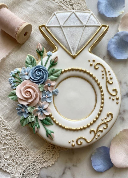 ⭐ Whispers of I Do Cookie Cutters & Stamps – Modern Luxe Bridal Collection