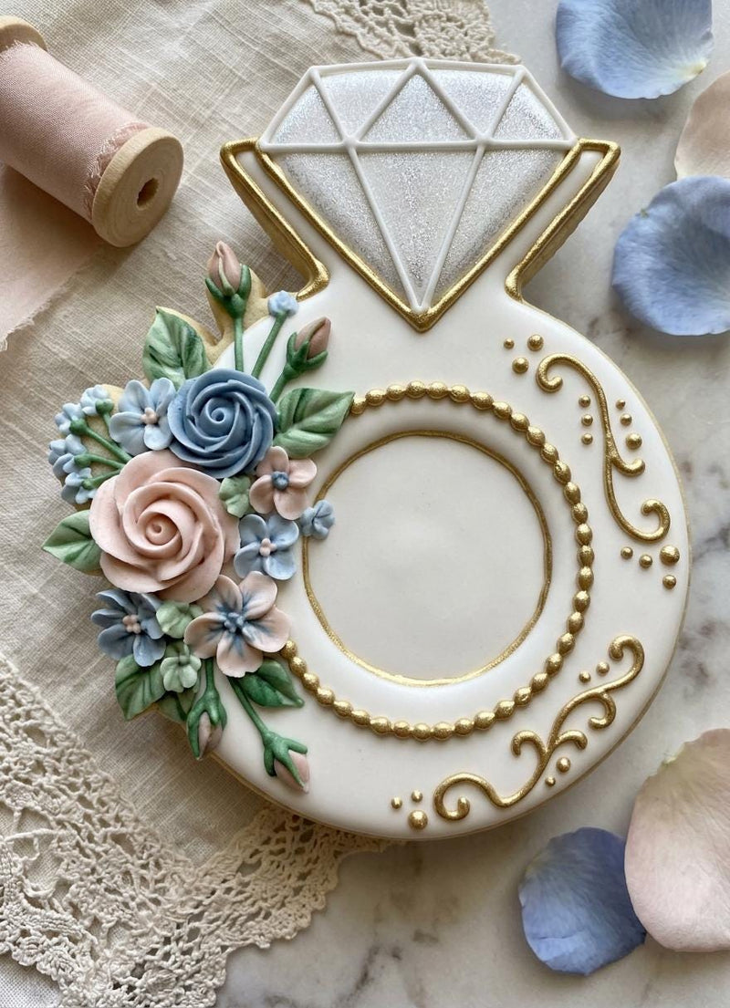 ⭐ Whispers of I Do Cookie Cutters & Stamps – Modern Luxe Bridal Collection