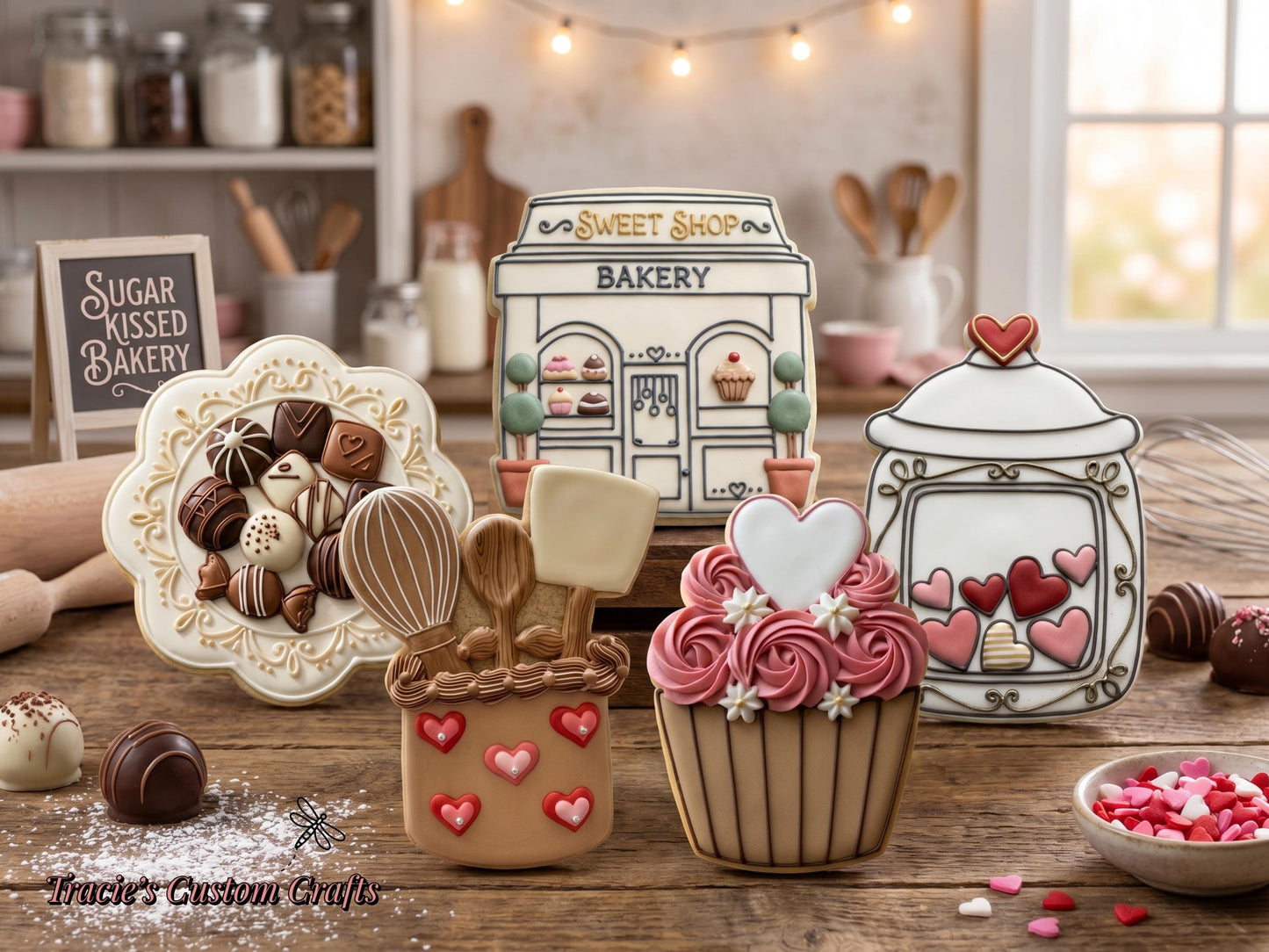 ⭐ Sugar Kissed Bakery Cookie Cutters & Stamps – Sweet Shop Cookie Collection