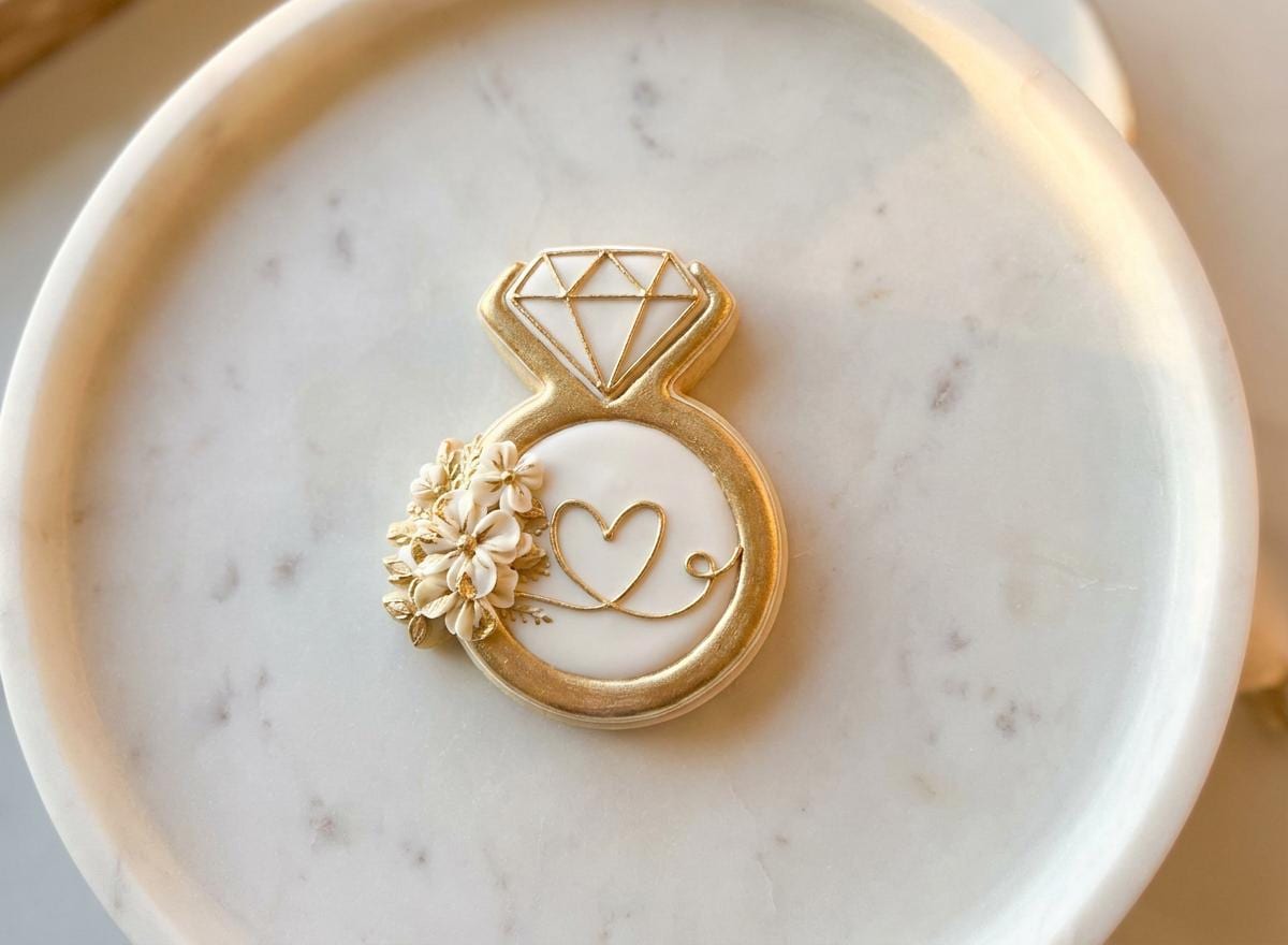 ⭐ Happily Ever After Cookie Cutters & Stamps – Fairytale Wedding Collection