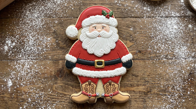 ⭐ Cowboy Christmas Cookie Cutters & Stamps – Western Holiday Collection