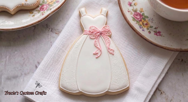 ⭐ She’s Tying the Knot Cookie Cutters & Stamps – Modern Bridal Shower Collection