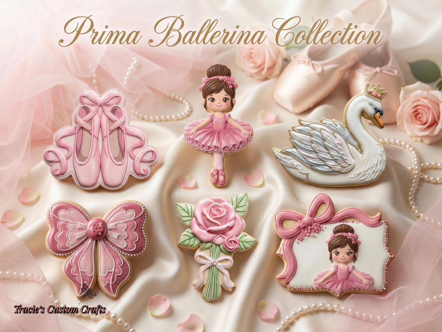 ⭐ Prima Ballerina Cookie Cutters & Stamps – Elegant Ballet & Princess CollectionPrima Ballerina Cookie Cutters & Stamps | Ballet Slippers, Swan, Ballerina, Bow, Rose | Ballet Birthday Cookies | Princess Party