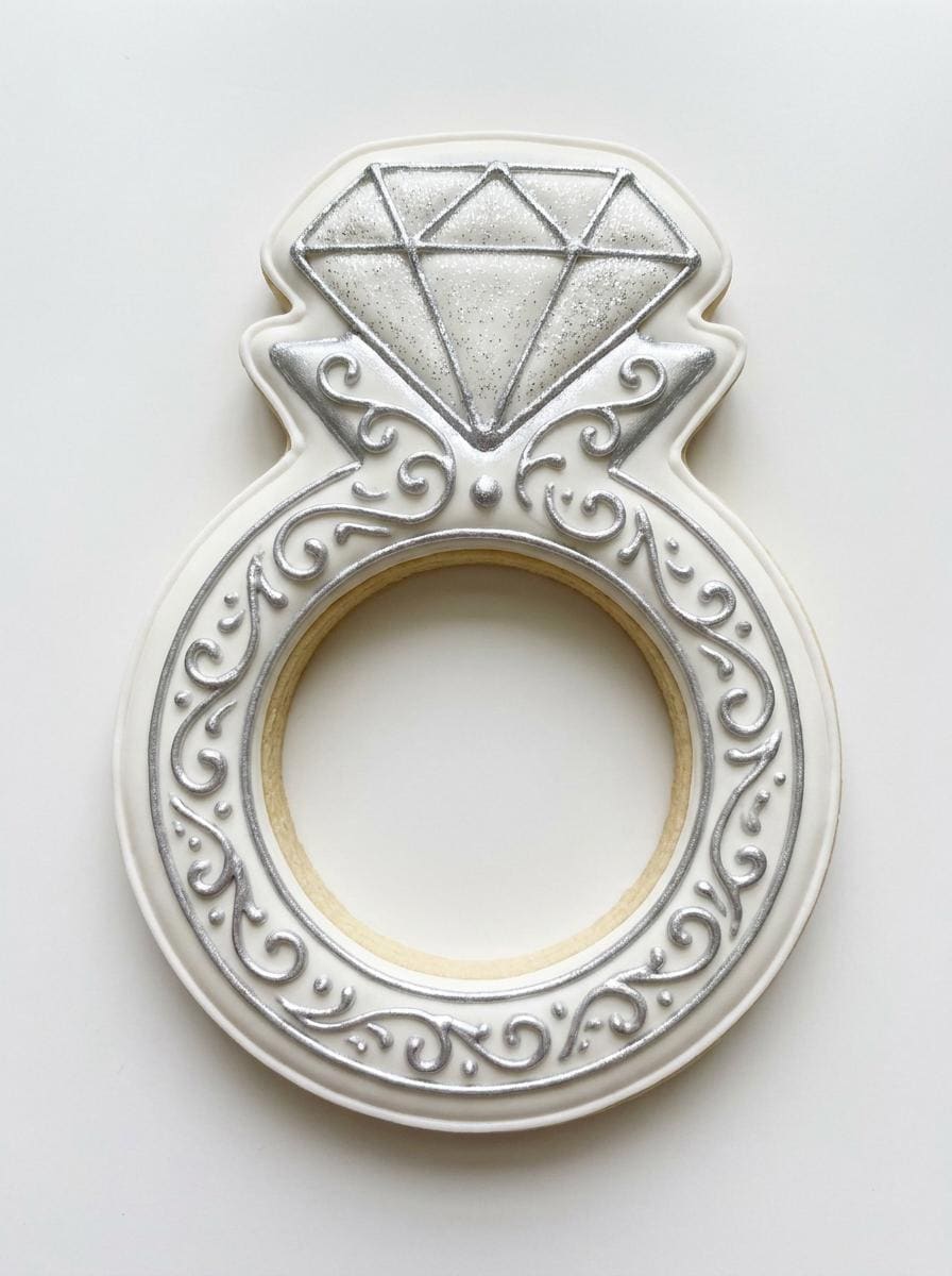 ⭐ Elegant Wedding Cookie Cutters & Stamps – Modern Bridal Celebration Collection