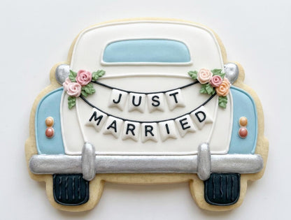 ⭐ Elegant Wedding Cookie Cutters & Stamps – Modern Bridal Celebration Collection
