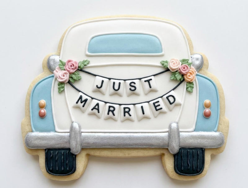 ⭐ Elegant Wedding Cookie Cutters & Stamps – Modern Bridal Celebration Collection