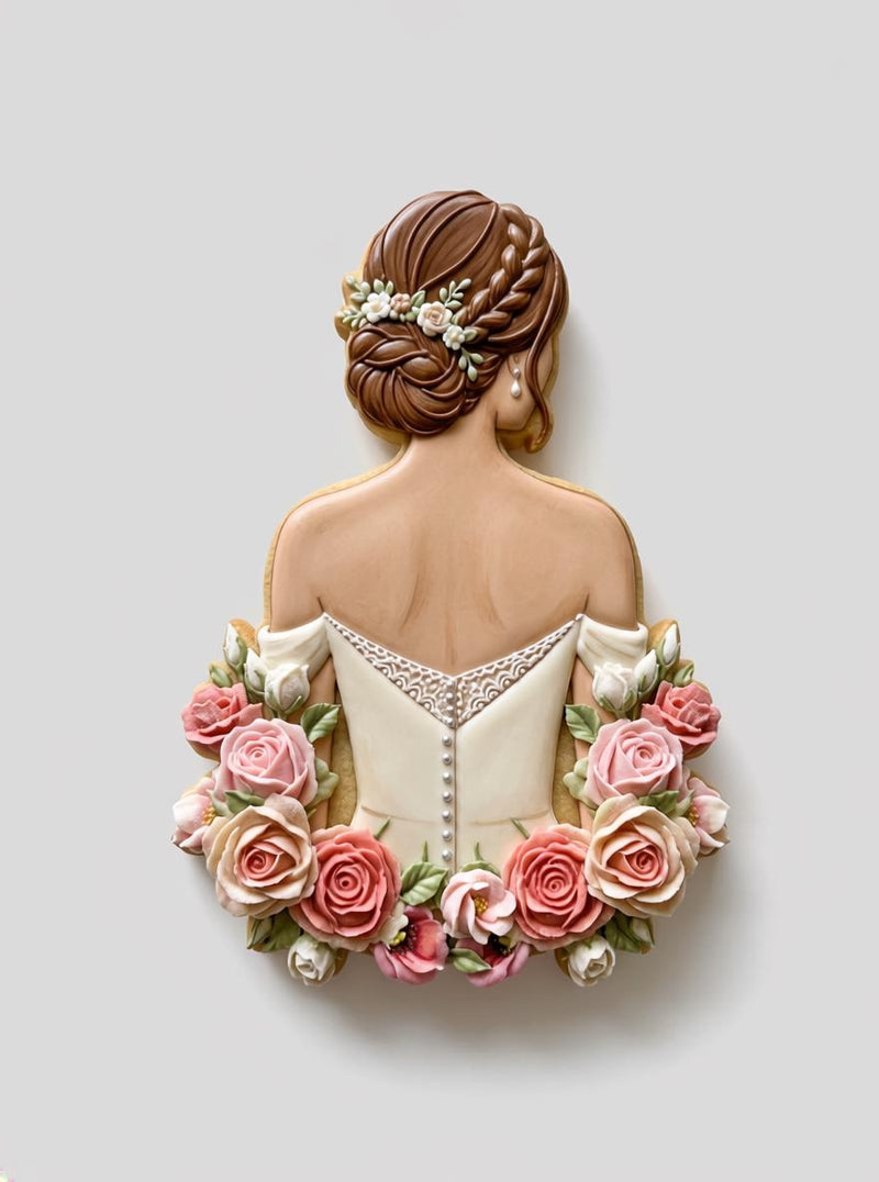 ⭐ Whispers of I Do Cookie Cutters & Stamps – Modern Luxe Bridal Collection