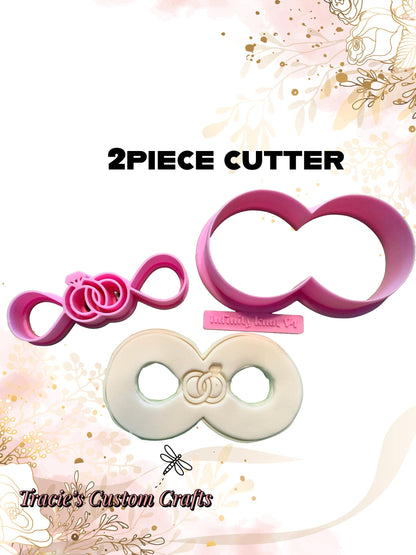 ⭐ She’s Tying the Knot Cookie Cutters & Stamps – Modern Bridal Shower Collection