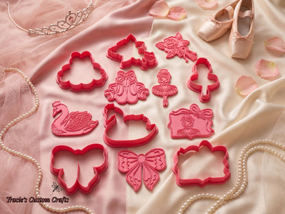 ⭐ Prima Ballerina Cookie Cutters & Stamps – Elegant Ballet & Princess CollectionPrima Ballerina Cookie Cutters & Stamps | Ballet Slippers, Swan, Ballerina, Bow, Rose | Ballet Birthday Cookies | Princess Party