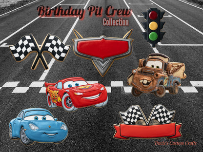 ⭐ Cars Cookie Cutters & Stamps – Race Day Character Collection