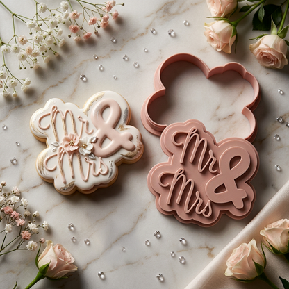 Cheers to Love Cutter & Stamp Collection - A Modern Bridal Collection