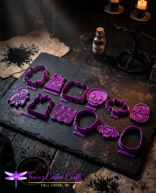 Spooky Haunts Cookie Cutter & Stamp Bundle - A classic halloween collection