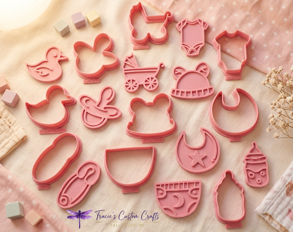 ⭐ Sweet Beginnings Baby Cookie Cutter Set - A Modern Baby Collection