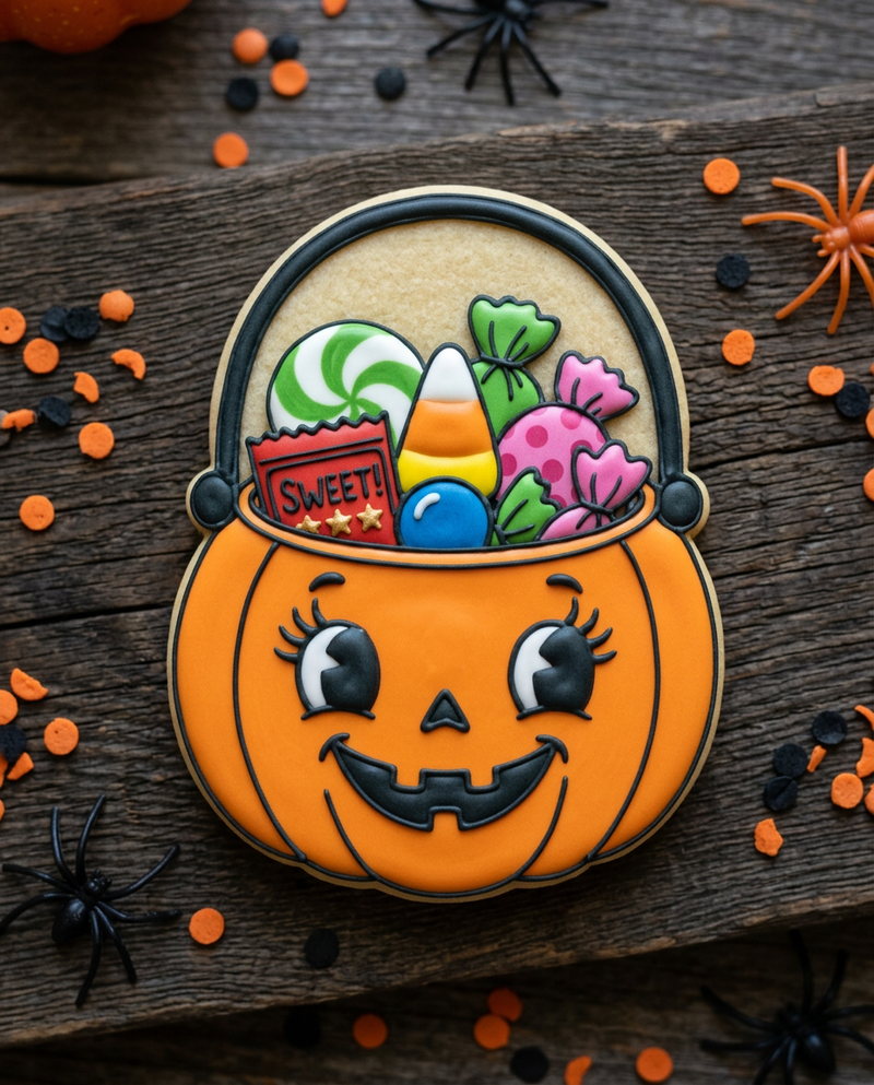 Pumpkin Basket Cookie Cutter & Stamp